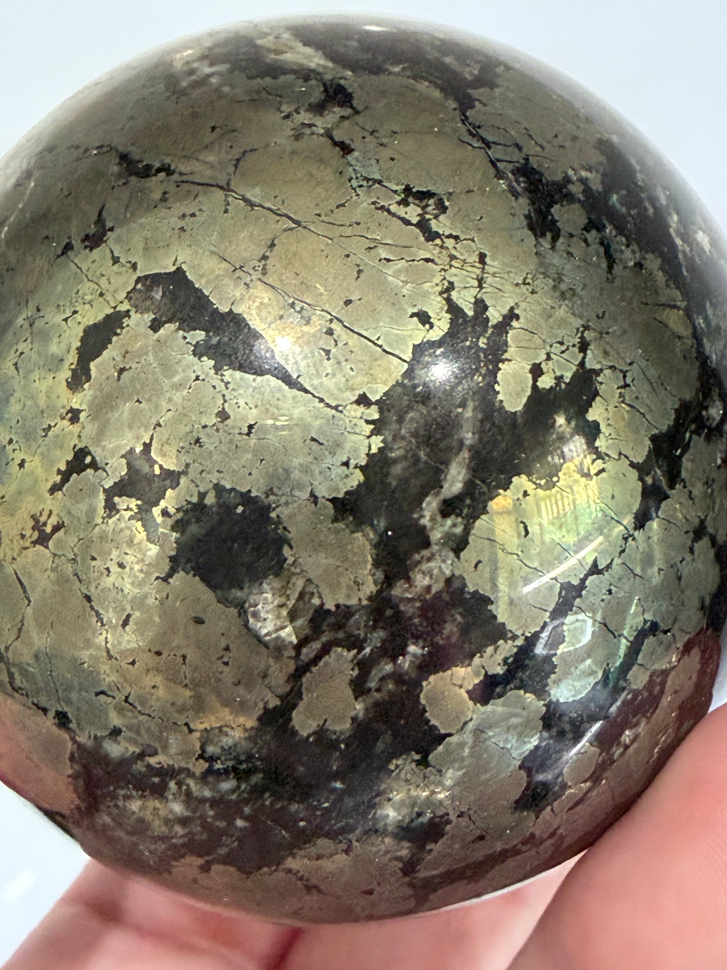 Pyrite Crystal Sphere – 6.7cm | 610g