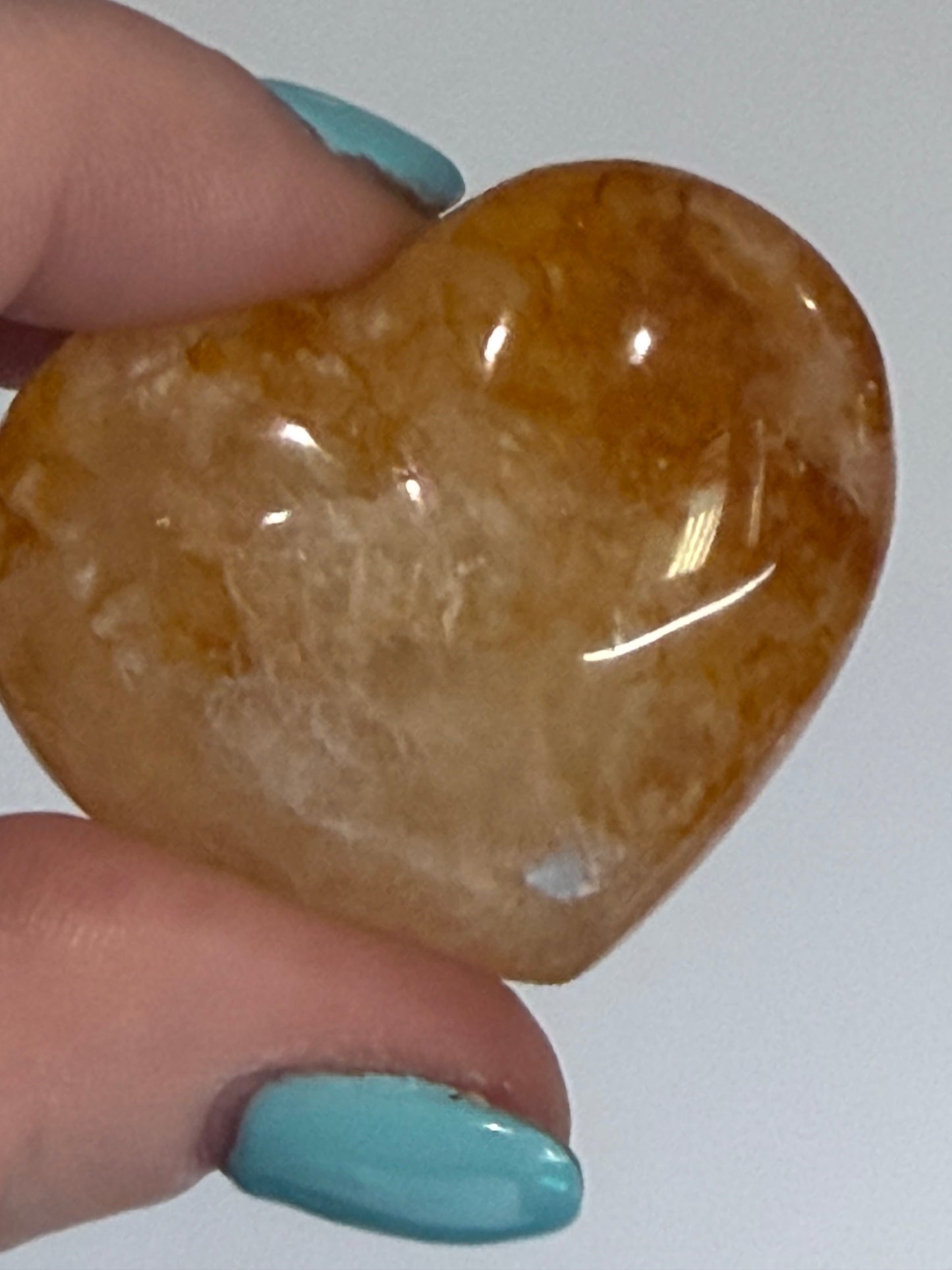 Golden Healer Quartz Heart E - 4cm
