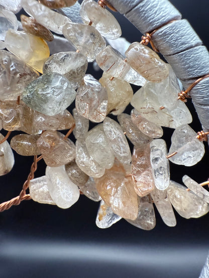 Garden Quartz & Rutile Quartz Tree of Life Dreamcatcher