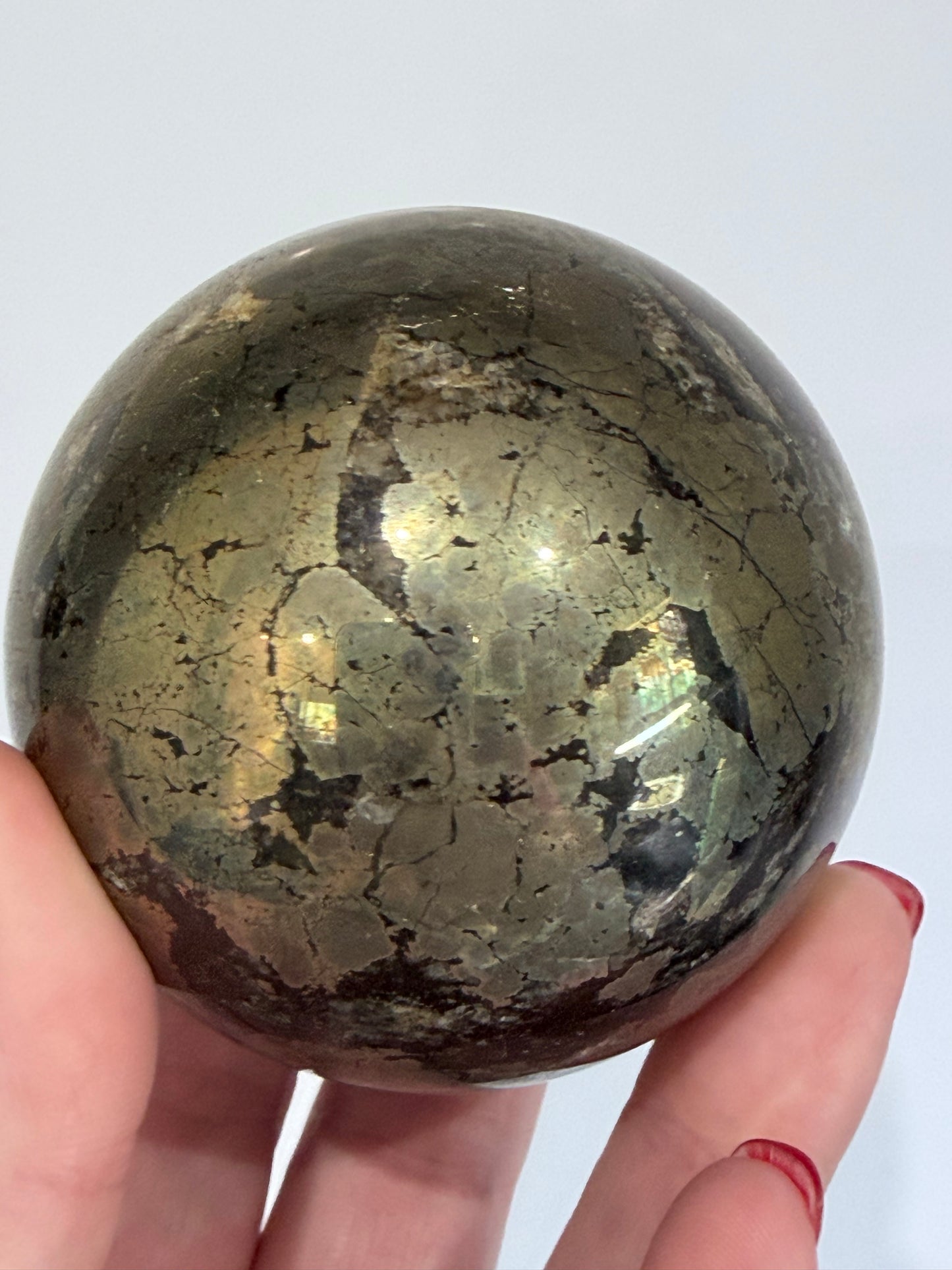 Pyrite Crystal Sphere – 6.7cm | 610g