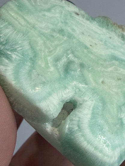 Blue Aragonite Heart – Self Standing B - 5.6cm