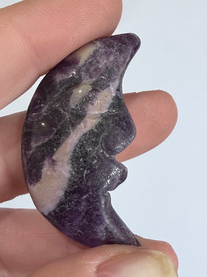 Crystal Moon Face Carvings – Choose Your Own
