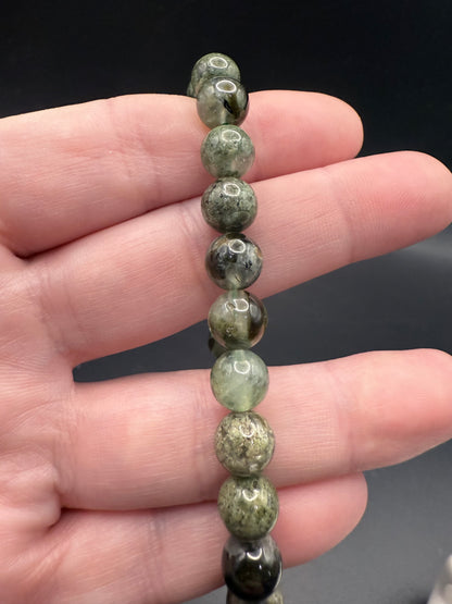 Prehnite with Epidote Bracelet