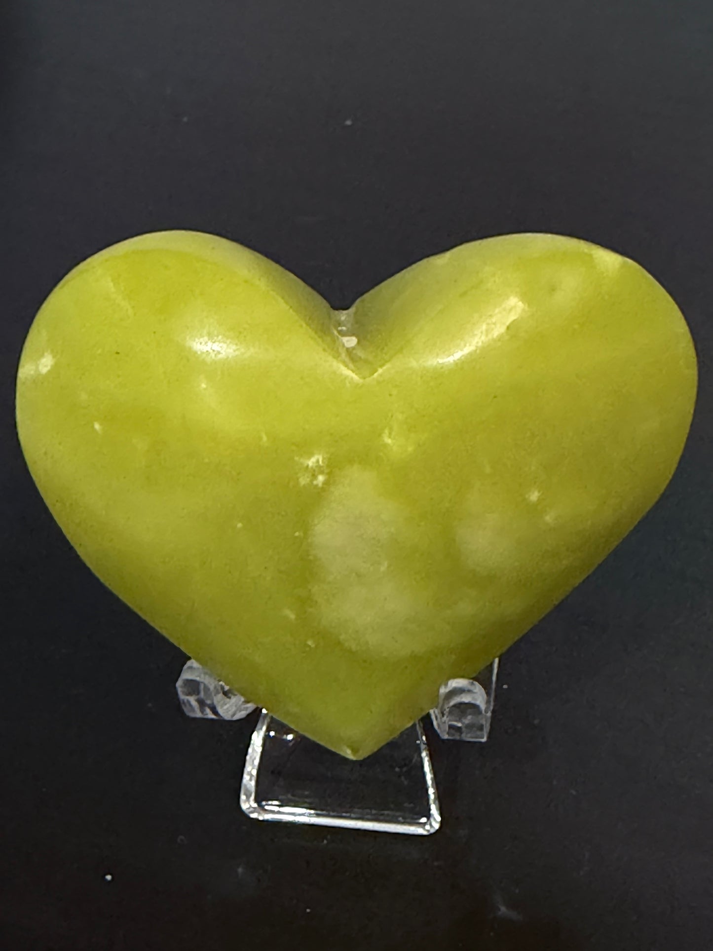 Lemon Jade (Serpentine) Heart 💛