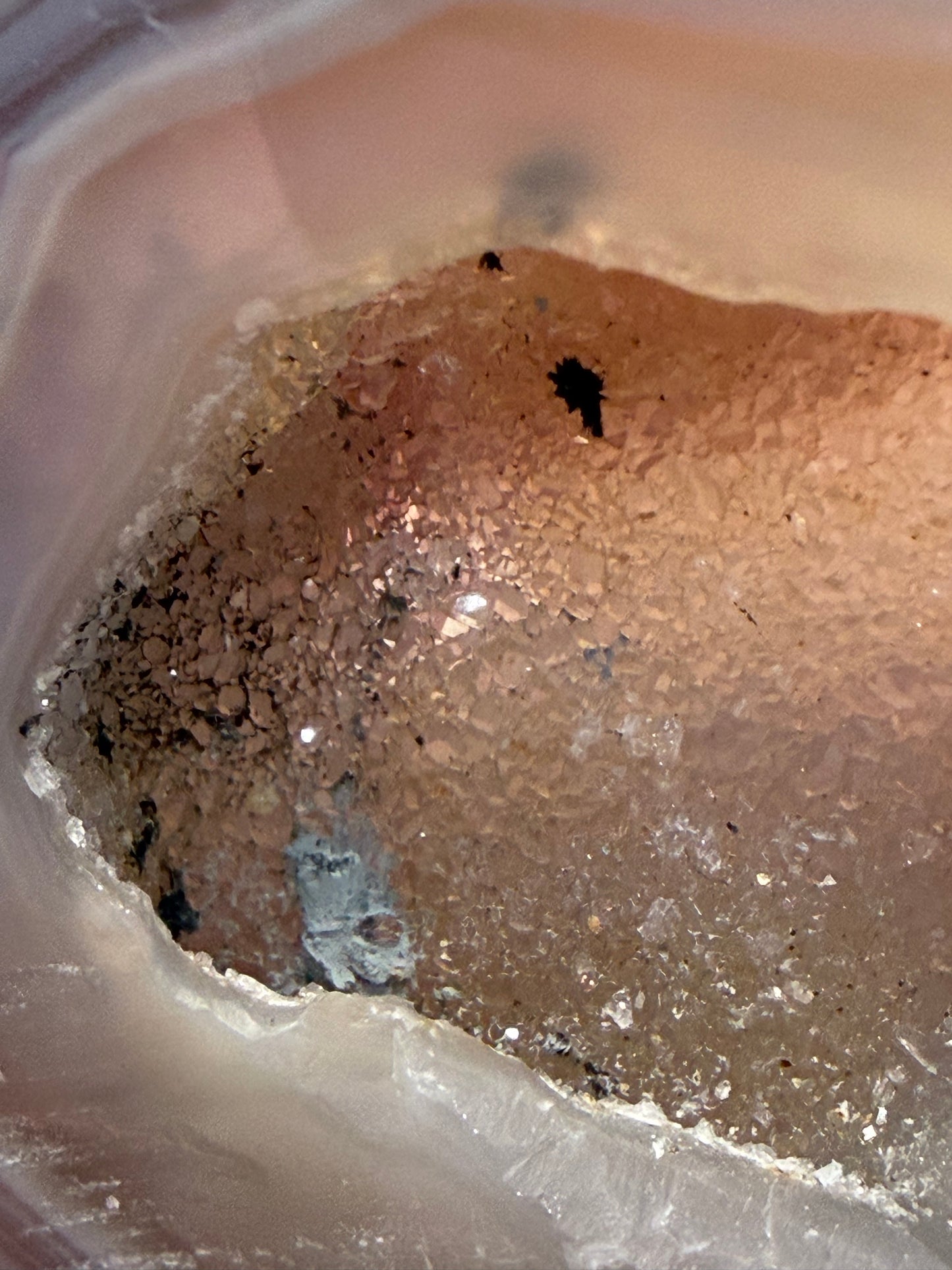 Druzy Banded Agate Cat Geode — 140g | 9.3 x 9.2cm