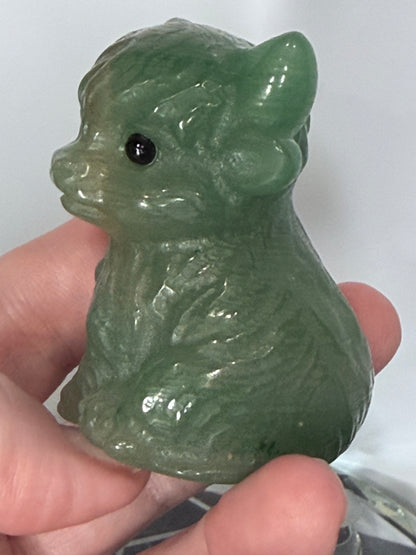 Green Aventurine Sitting Cow Carving – 6cm