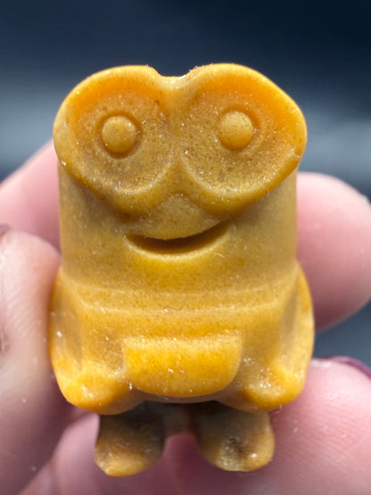 Yellow Jasper Minion Carving