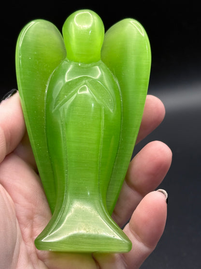Lime Green Cats eye Angel