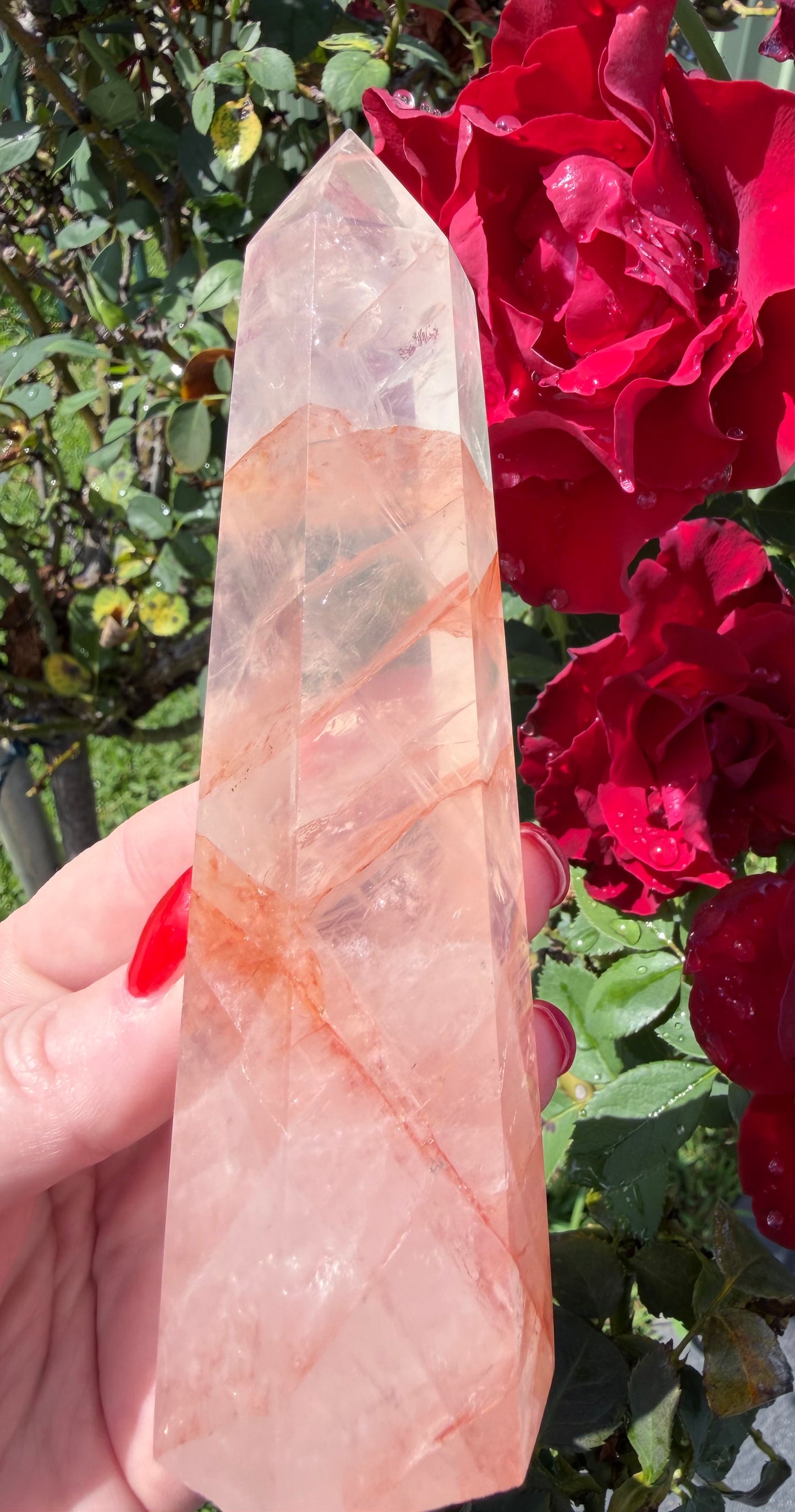 Fire Quartz Tower – 13.2cm | 292g