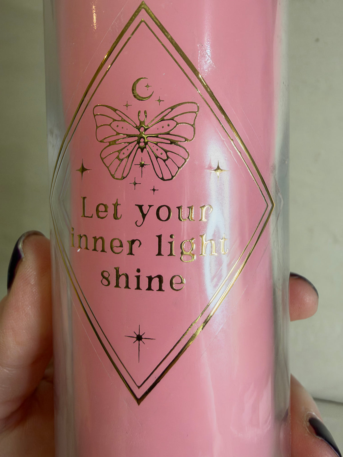 Mystic Rose & Rose Quartz Crystal Candle