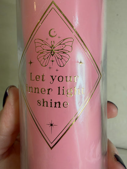 Mystic Rose & Rose Quartz Crystal Candle