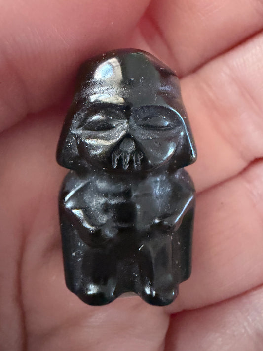 Darth Vader Black Obsidian Mini Carving – Approx. 3cm