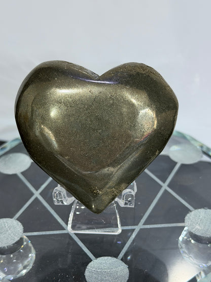 Pyrite Heart  5.8 cm A -