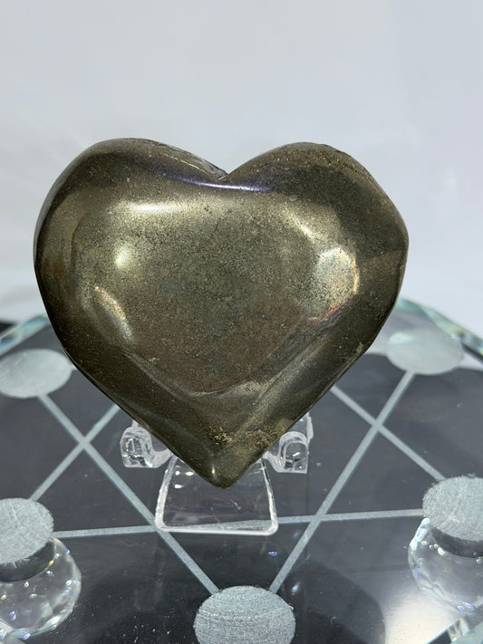Pyrite Heart  5.8 cm A -