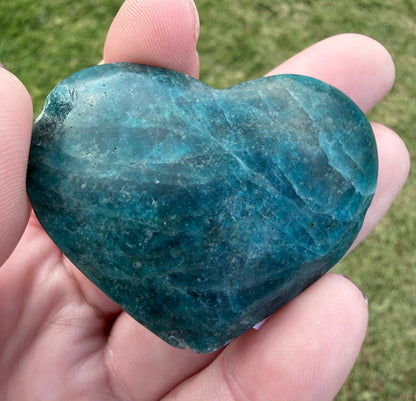 Blue Apatite Heart