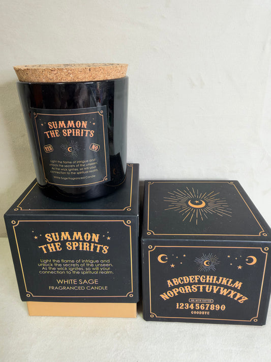 Summon the Spirits White Sage Candle – Cork Lid
