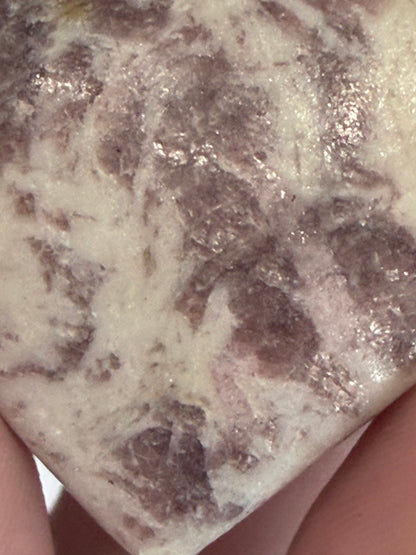 Pink Tourmaline in Mica Matrix Heart C - 3.7cm