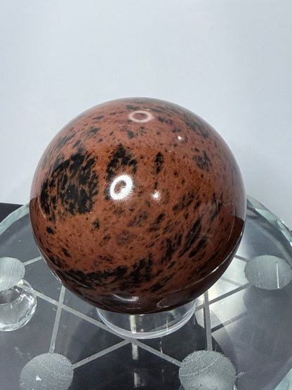 Mahogany Obsidian Sphere – 265g | 6cm