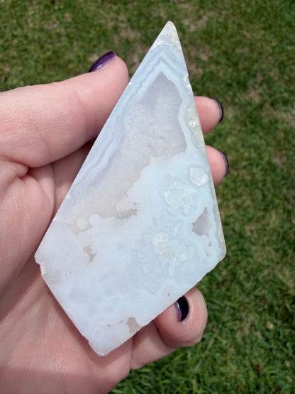 Blue Lace Agate Druzy Freeform – 161g