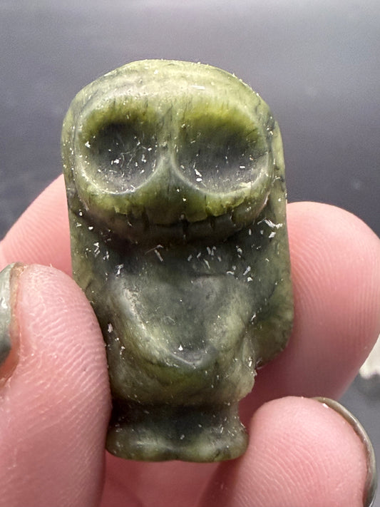 Green Jade Sally Skeleton Carving – 4.2cm