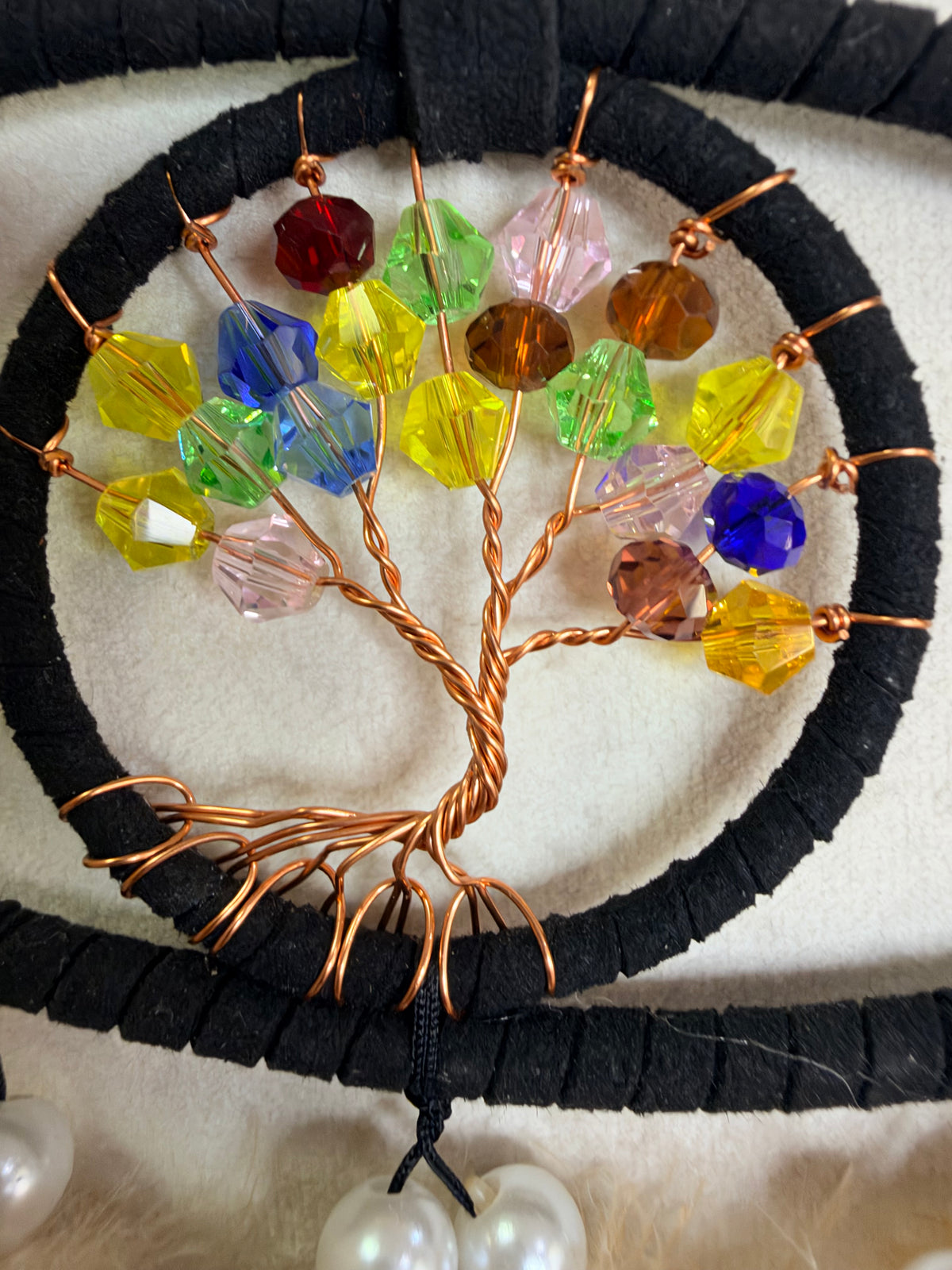 Evil Eye Tree of Life Dreamcatcher – 35 × 15cm