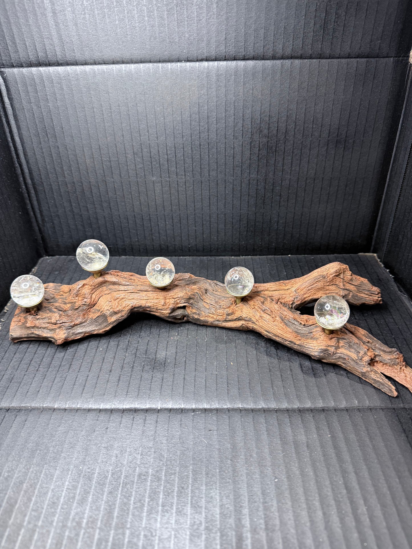 Driftwood 5 Sphere Holder