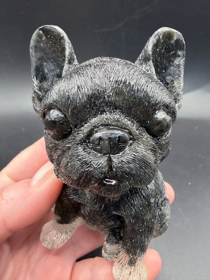Black Obsidian French Bulldog – 12cm