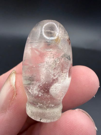 Clear Quartz Source of Life Carving – Rainbow Inclusions