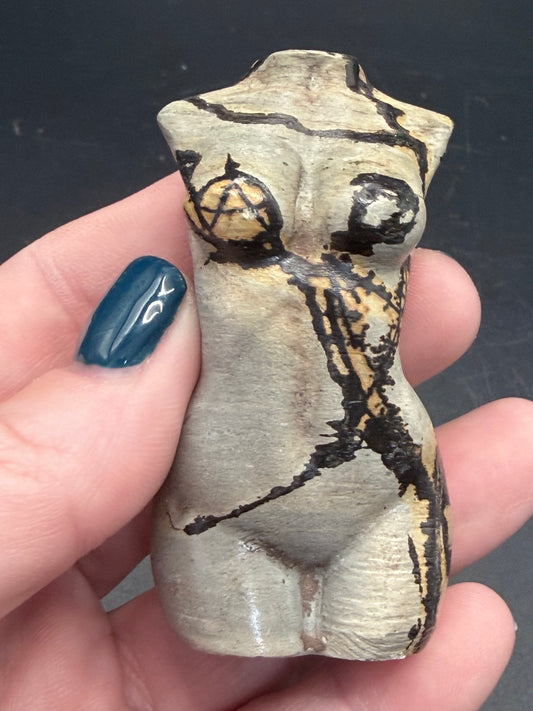 Picture Jasper Goddess Body Carving – Protection • Confidence • Earth Energy