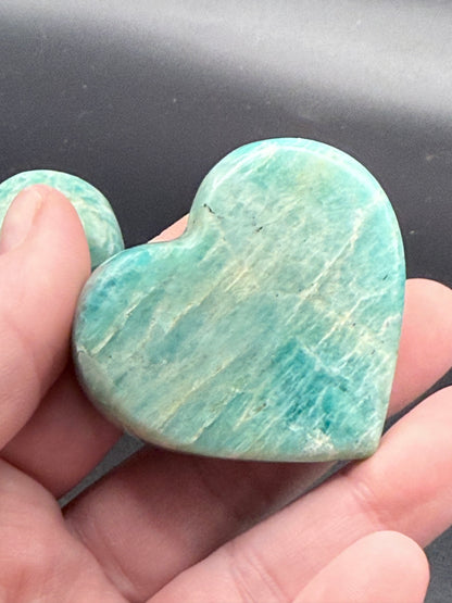 Amazonite Free standing Hearts