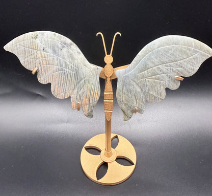 Labradorite Butterfly with Stand
