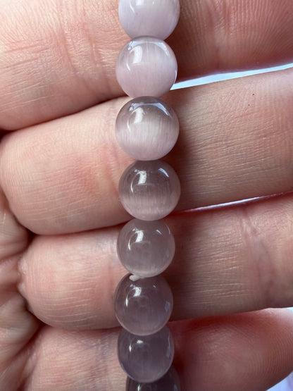 8mm Cat’s Eye Bracelet – Mauve/Lilac