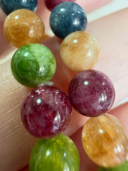 6mm Multicolour Tourmaline Bracelet