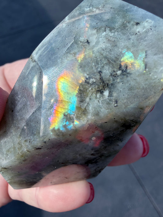 Labradorite Crystal Freeform – Rainbow Flash | 159g E