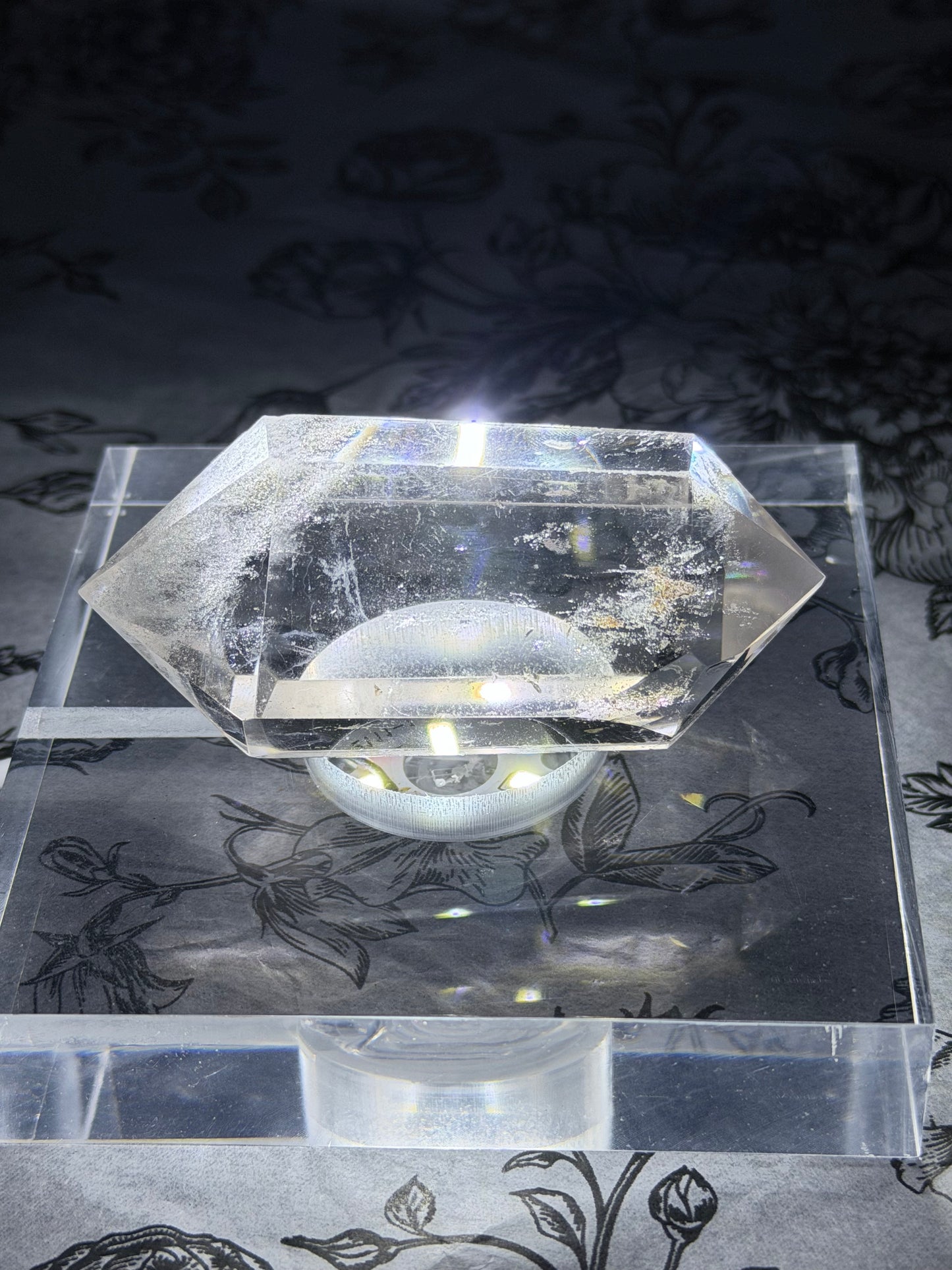 Light Smokey Quartz Double Terminated Point with Inclusions (88g)