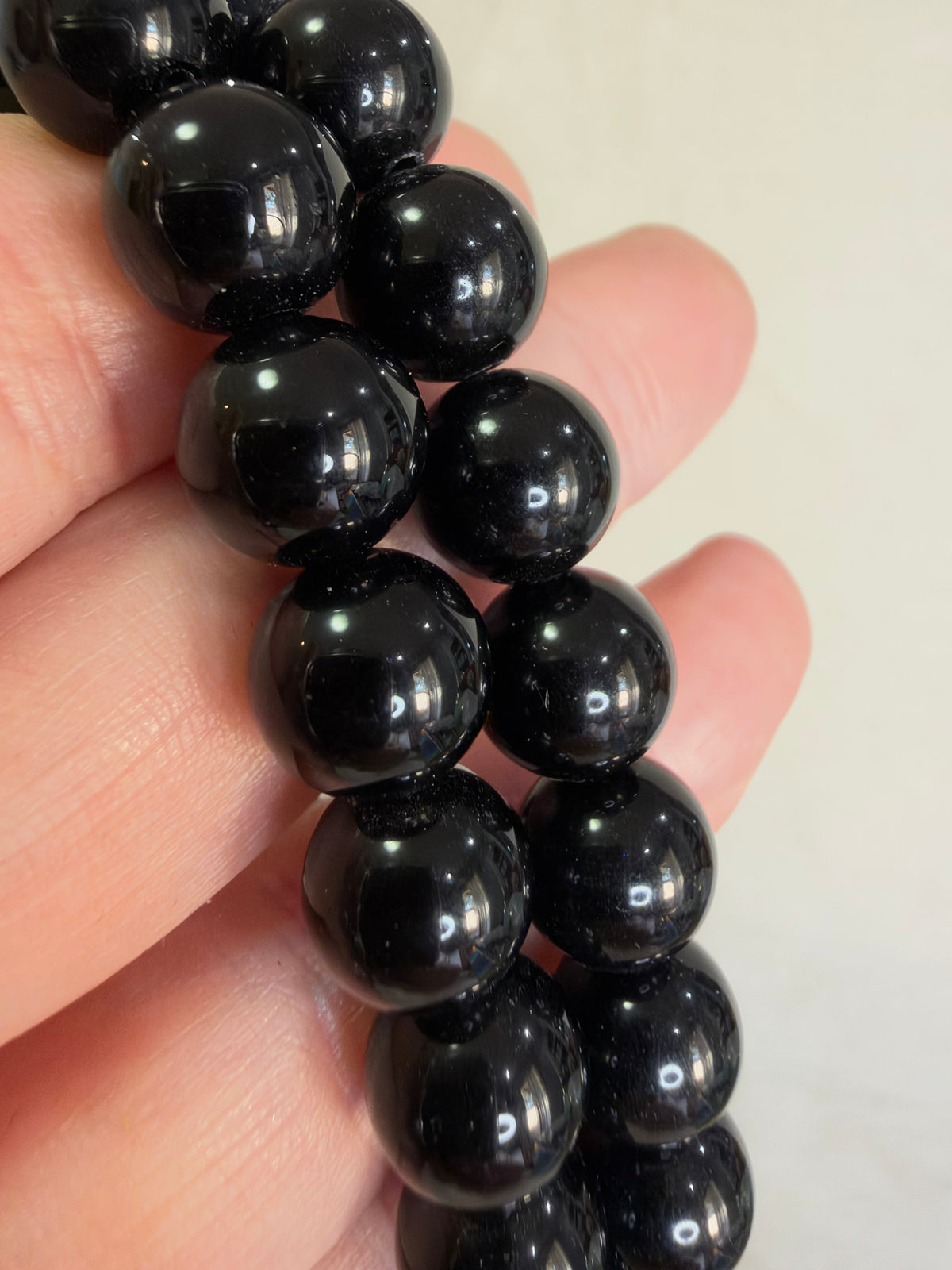 10mm Black Obsidian Bracelet