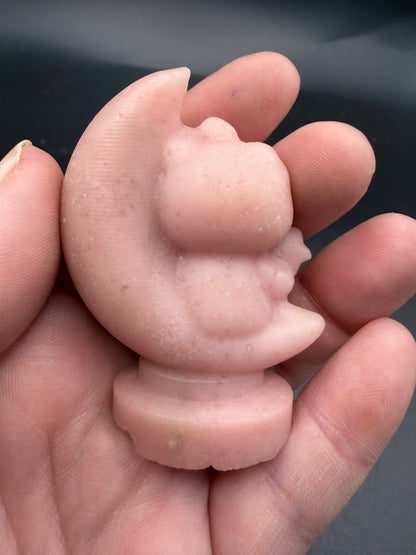 Hello Kitty Pink Opal Carving – 5.5cm