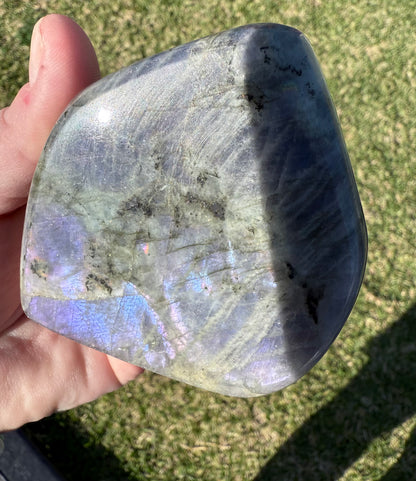 Polished Purple Flash Labradorite Freeform