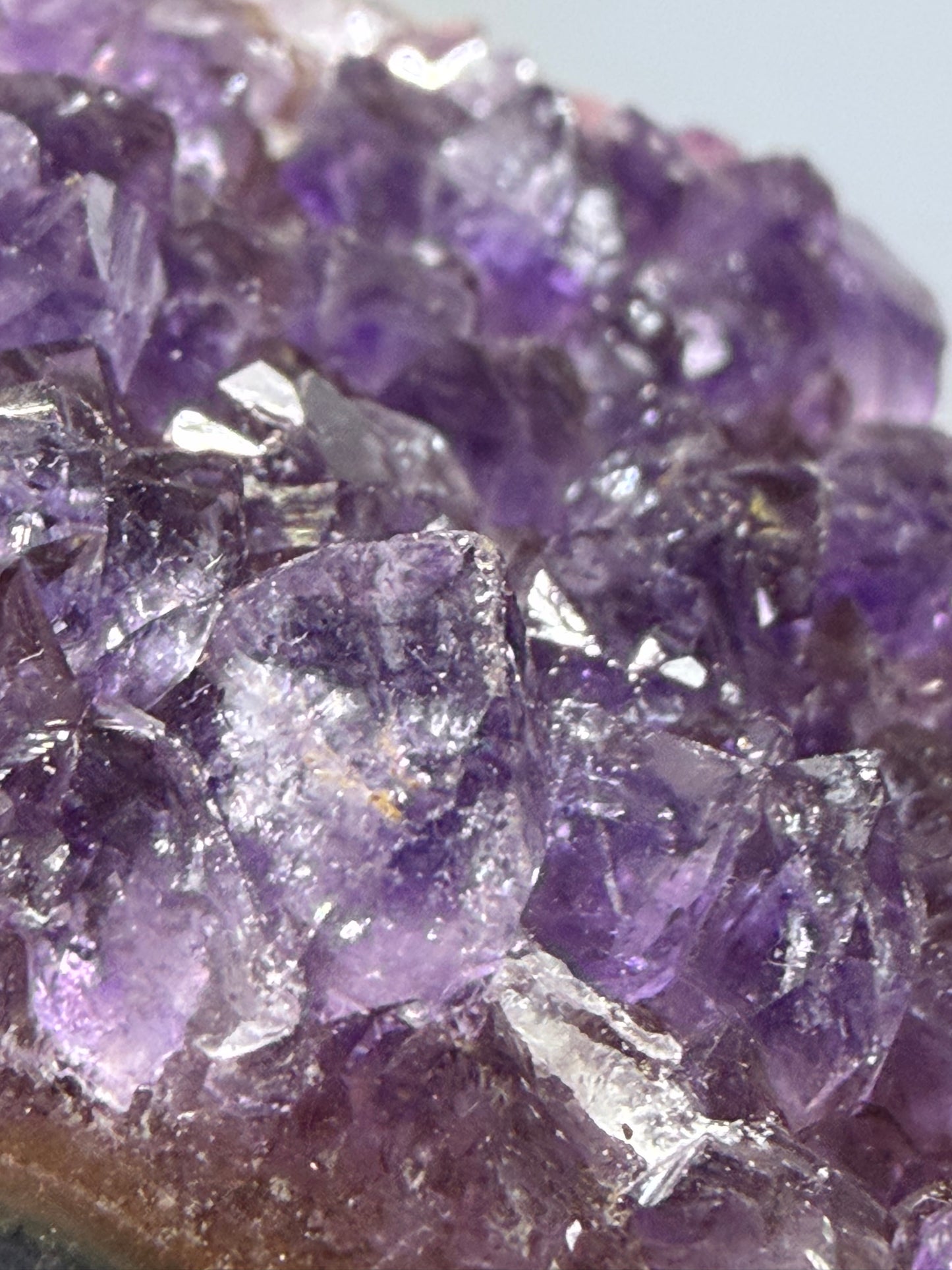Amethyst Druzy Heart Cluster With Stand – 5.8cm (D)