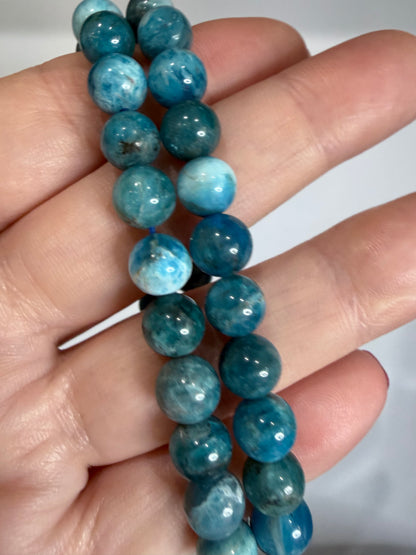 8mm Blue Apatite Bracelet

Motivation • Clarity • Personal Growth
