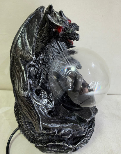 Twin Dragon Plasma Ball Lamp – 20cm