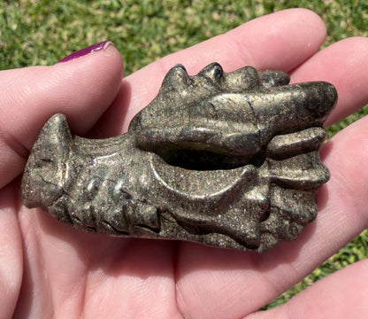 Pyrite Dragon Head
