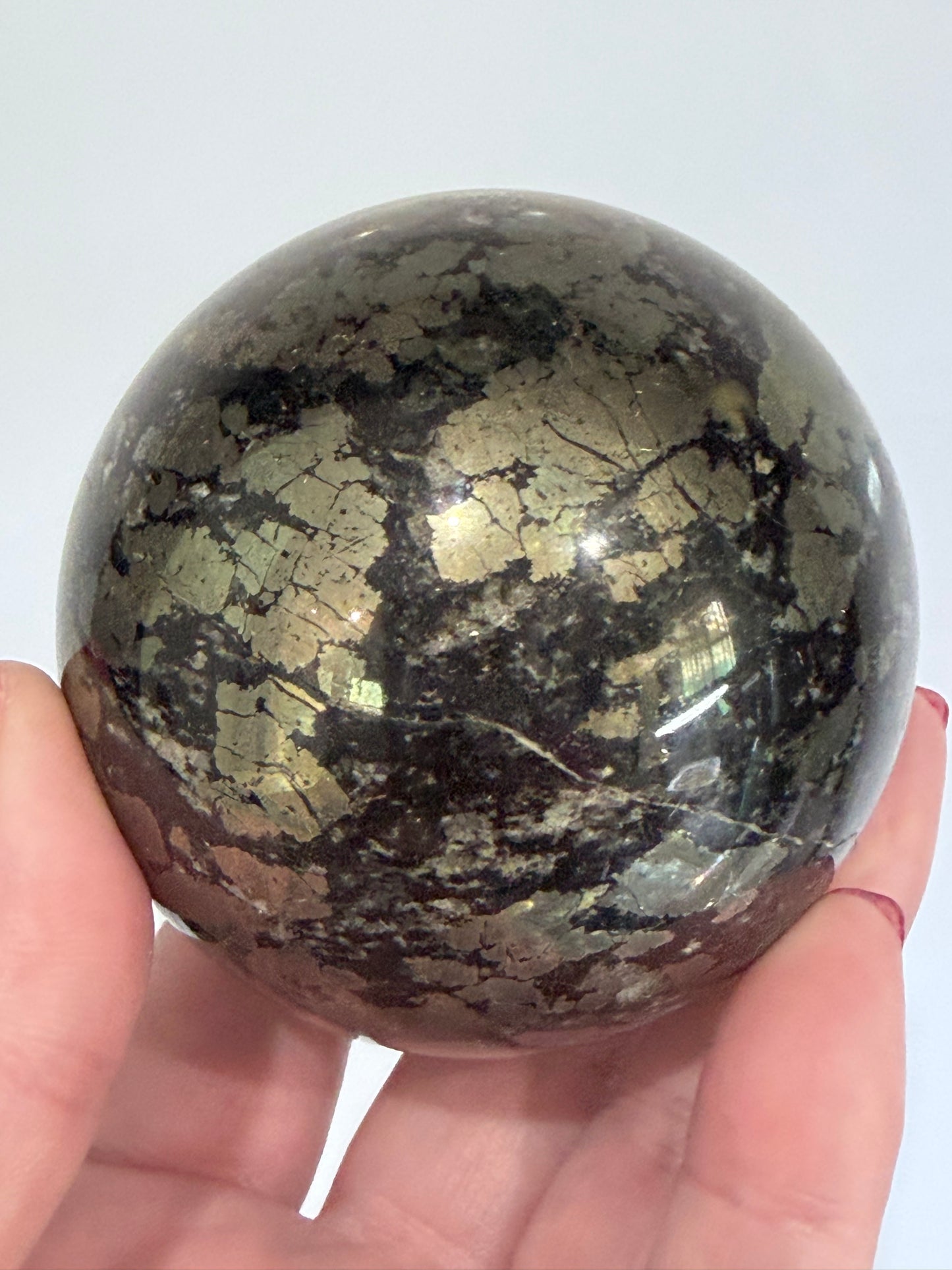 Pyrite Crystal Sphere – 6.7cm | 610g