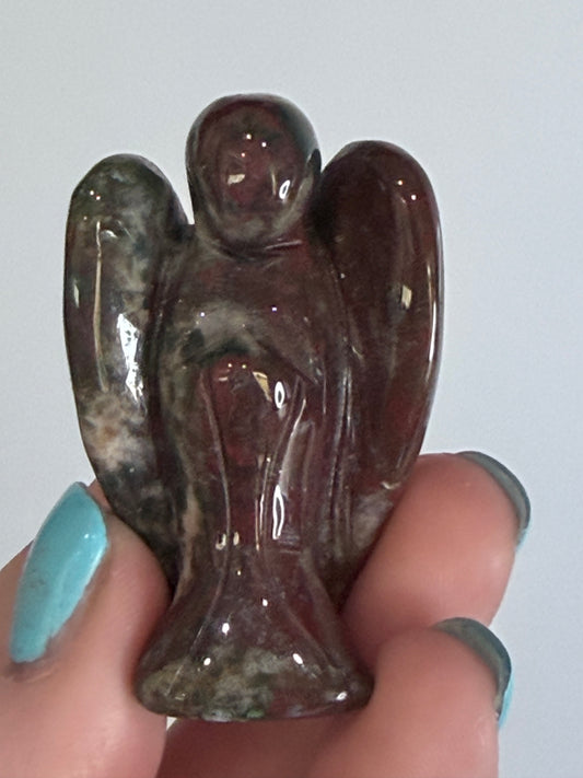 Ocean Jasper Angel Carving – 5cm C -