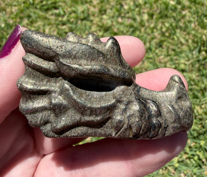 Pyrite Dragon Head