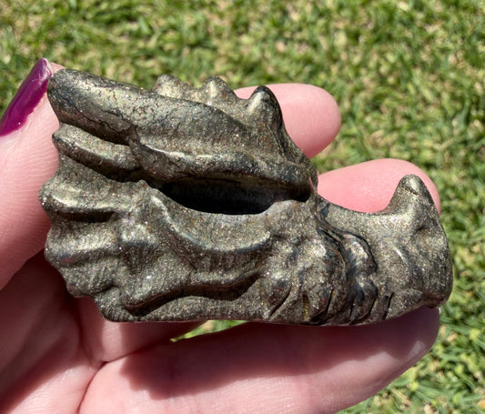 Pyrite Dragon Head