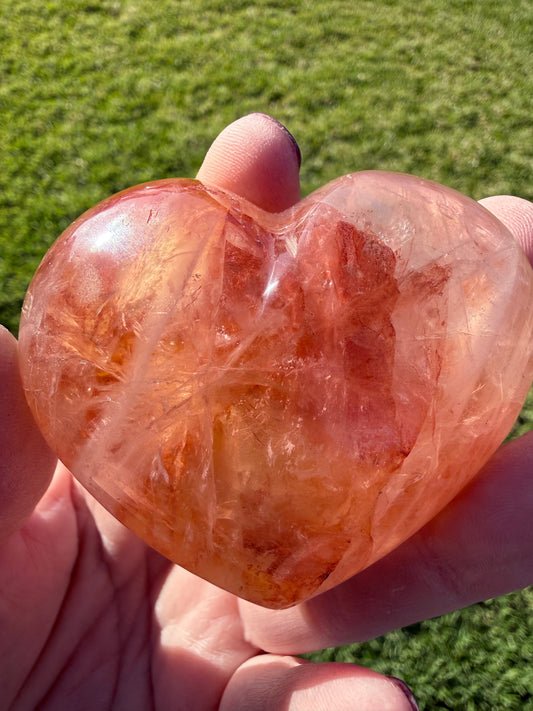 FIRE QUARTZ HEART