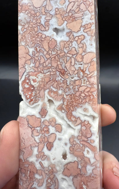 Pink Petal (Cotton Candy) Agate Statement Tower