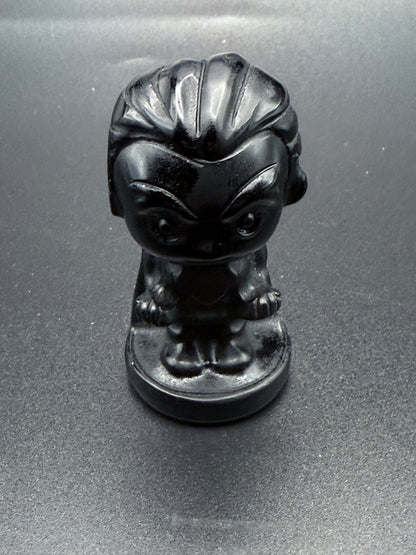 Black Obsidian Superman Carving