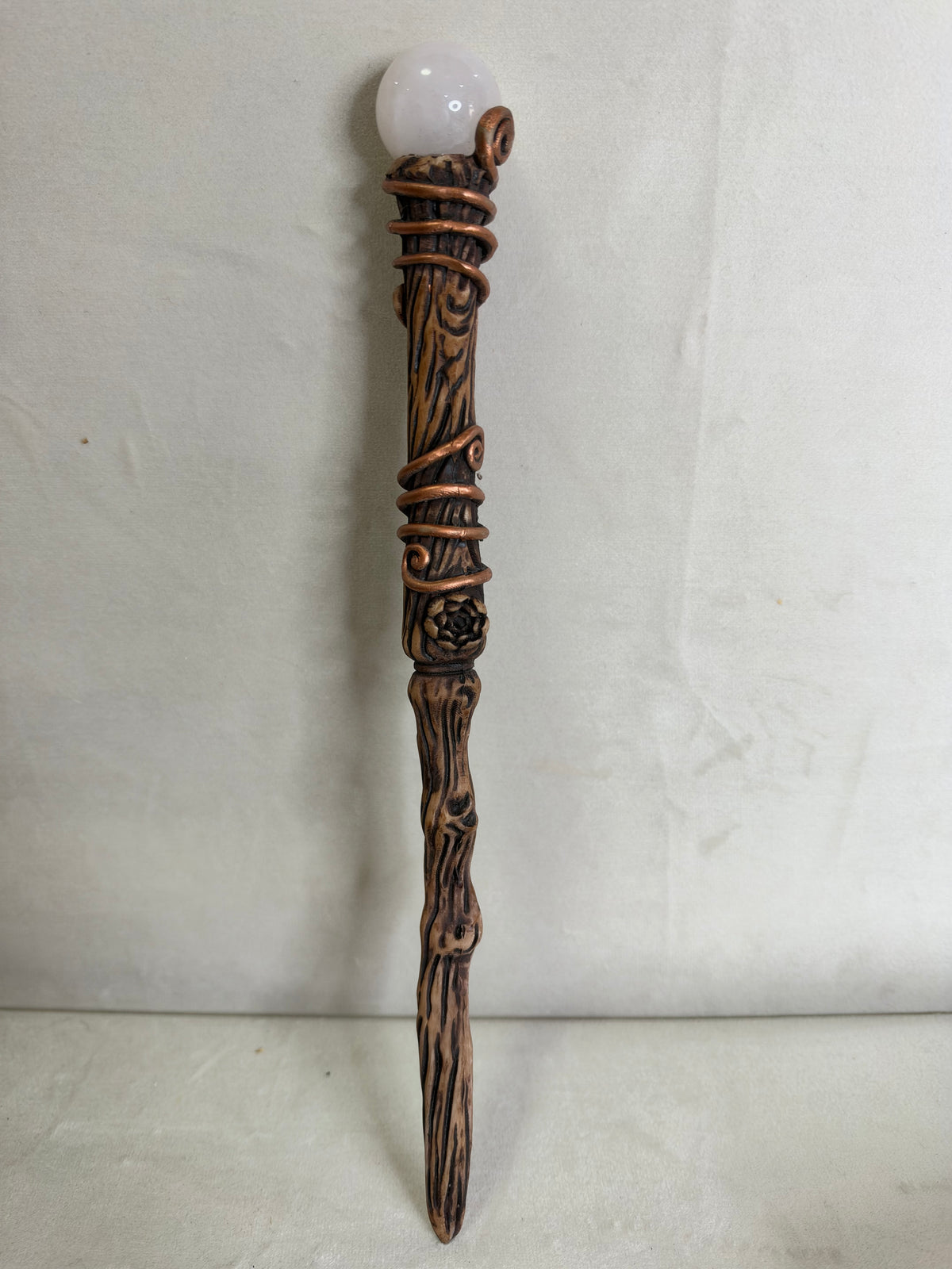 Rose Quartz Romance Wand with Storage Pouch